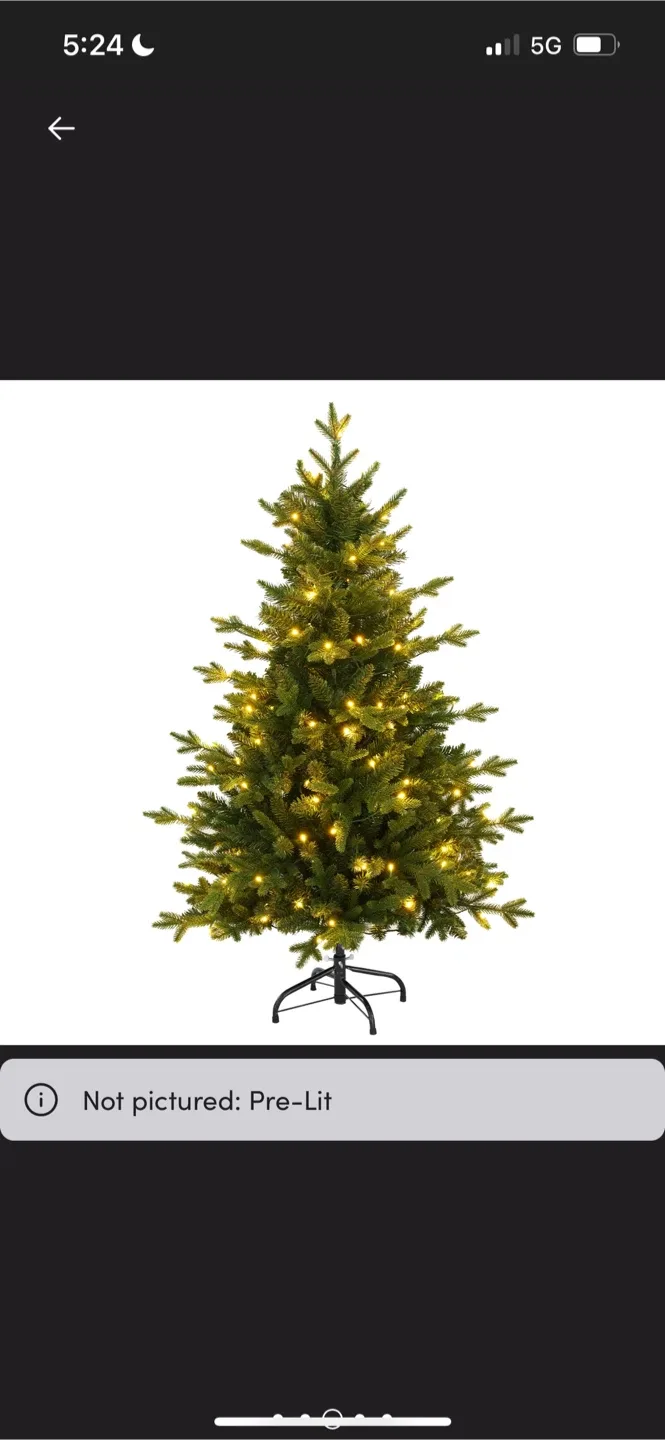 New Lighted Spruce Christmas Tree, Artificial Christmas Tree 4’ image indicator(6)
