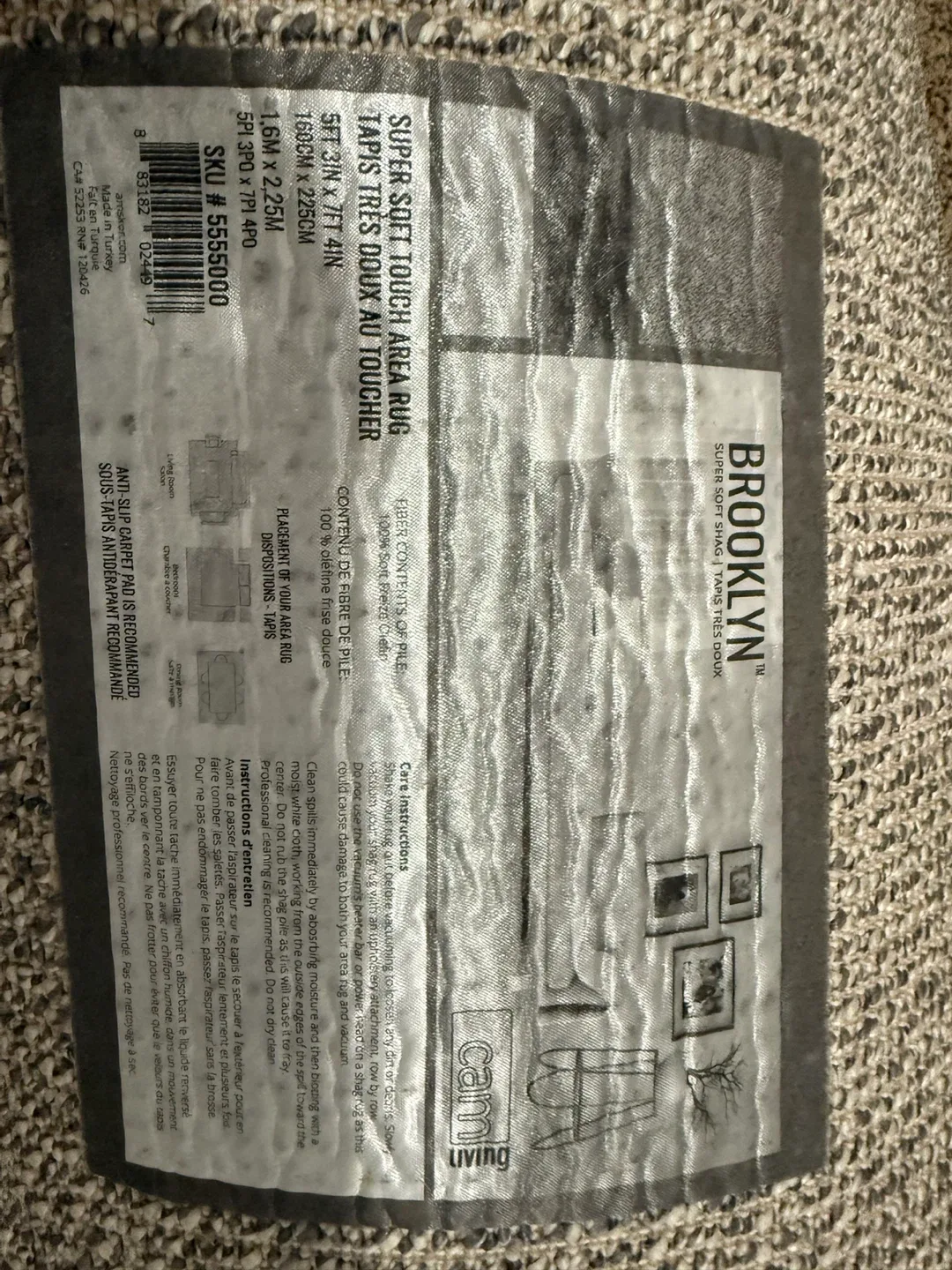 Brooklyn Super Soft Touch Area Rug - 5ft 3in x 7ft 4in image indicator(2)