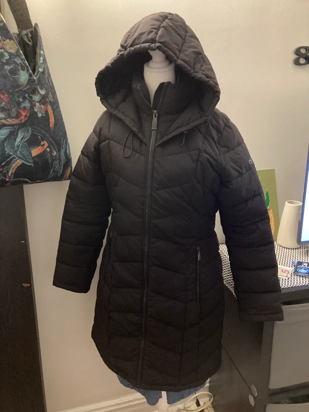 Calvin Klein Black Puffer Coat image indicator(2)