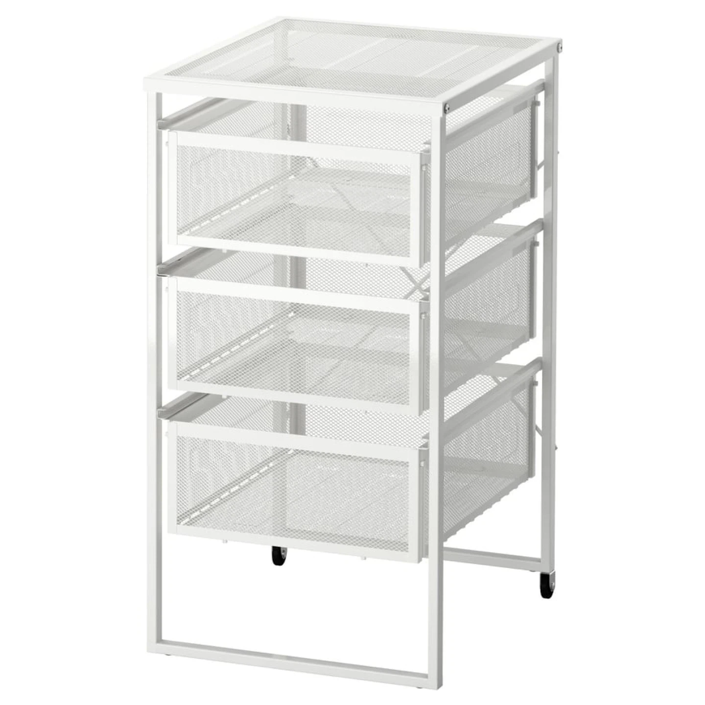 IKEA Helmer White Drawer Unit on Casters