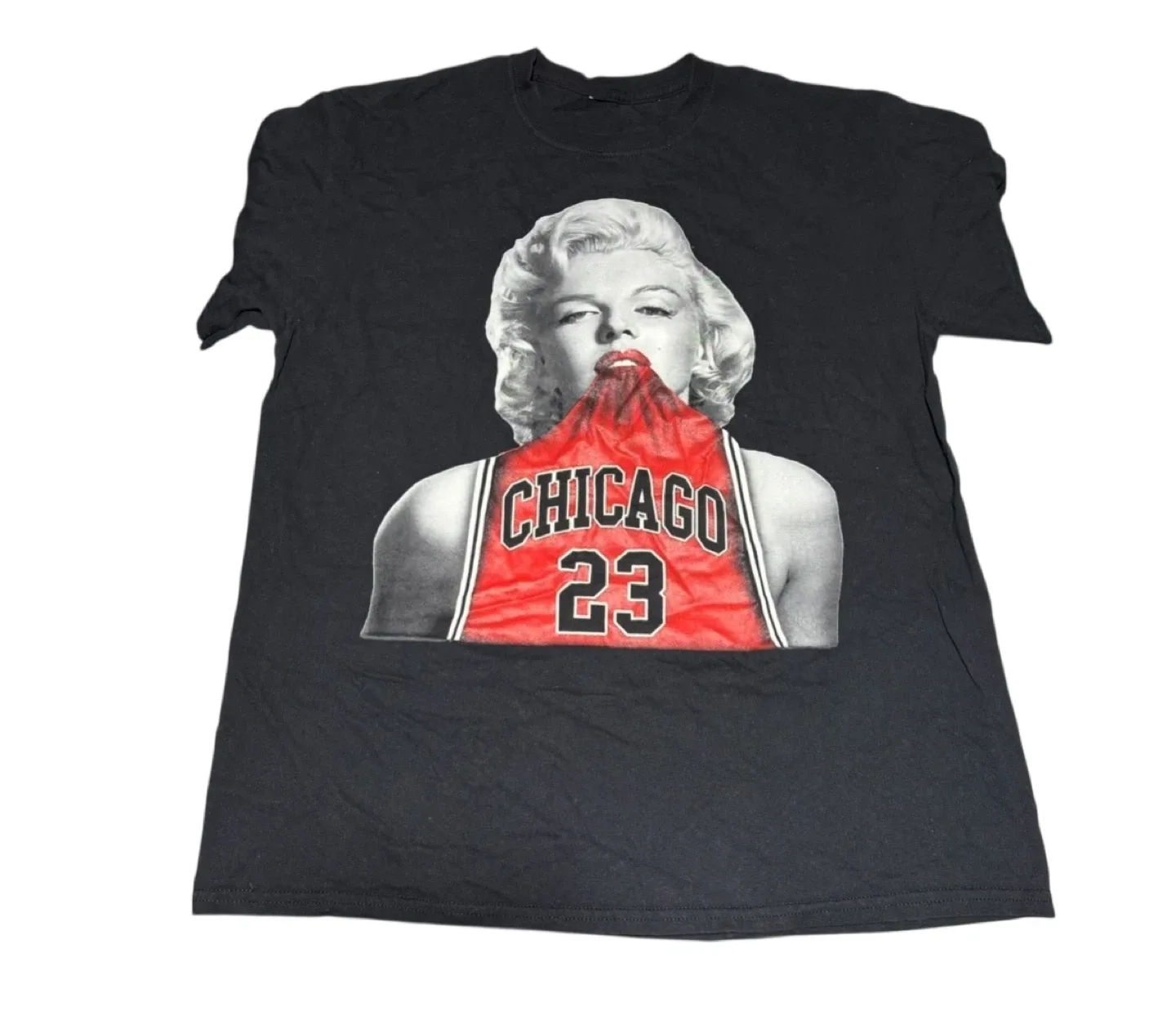 Delta Pro Weight Chicago Bulls #23 Marylin Monroe Tee Shirt M