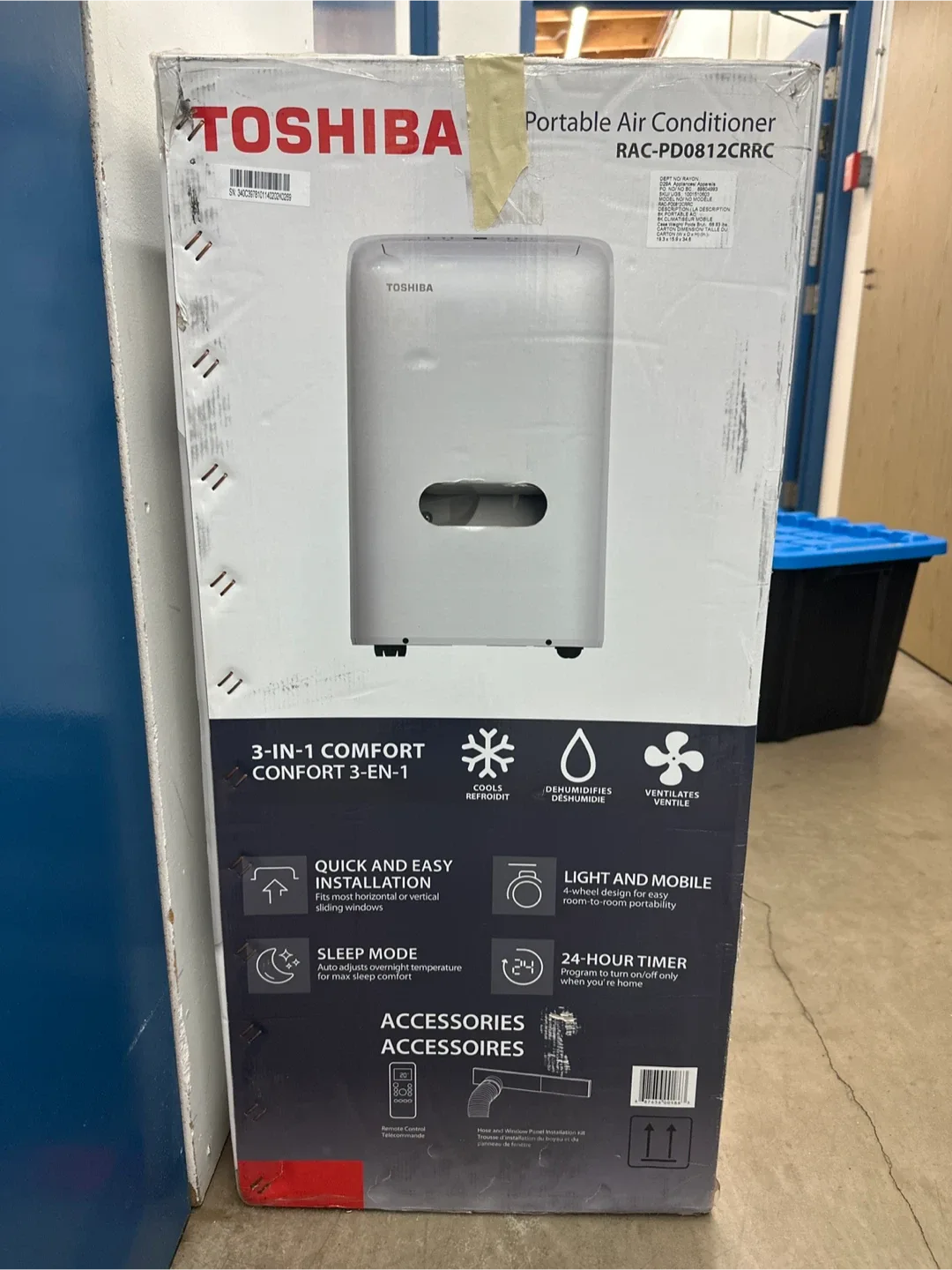 Toshiba Portable Air Conditioner RAC-PD0812CRRC image indicator(2)