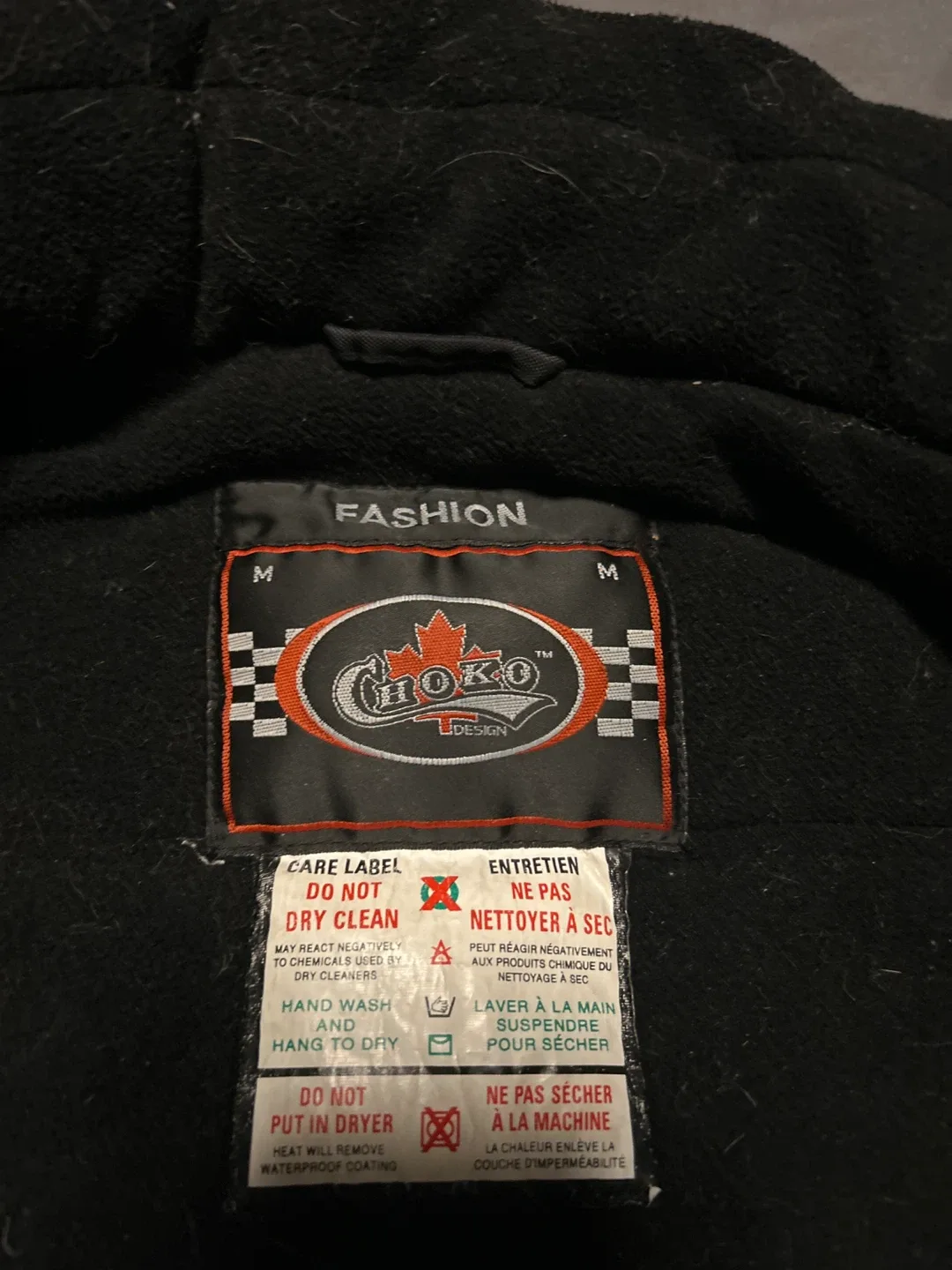 Choko Design Black Winter Jacket - Size M image indicator(2)