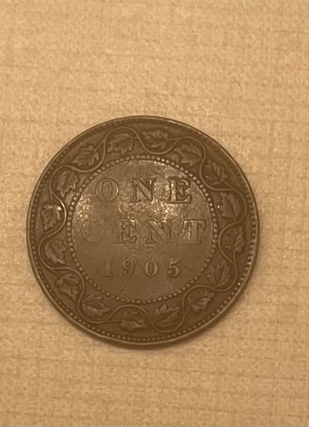1905 Canadian big Penny thumbnail