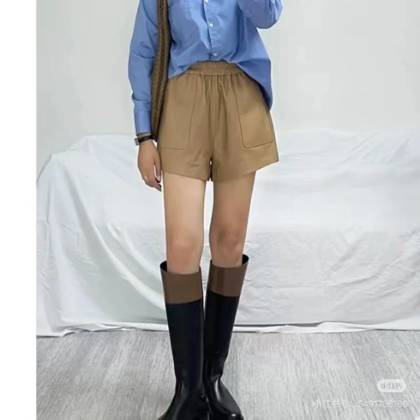Brand New Lamb Leather Shorts - two colors