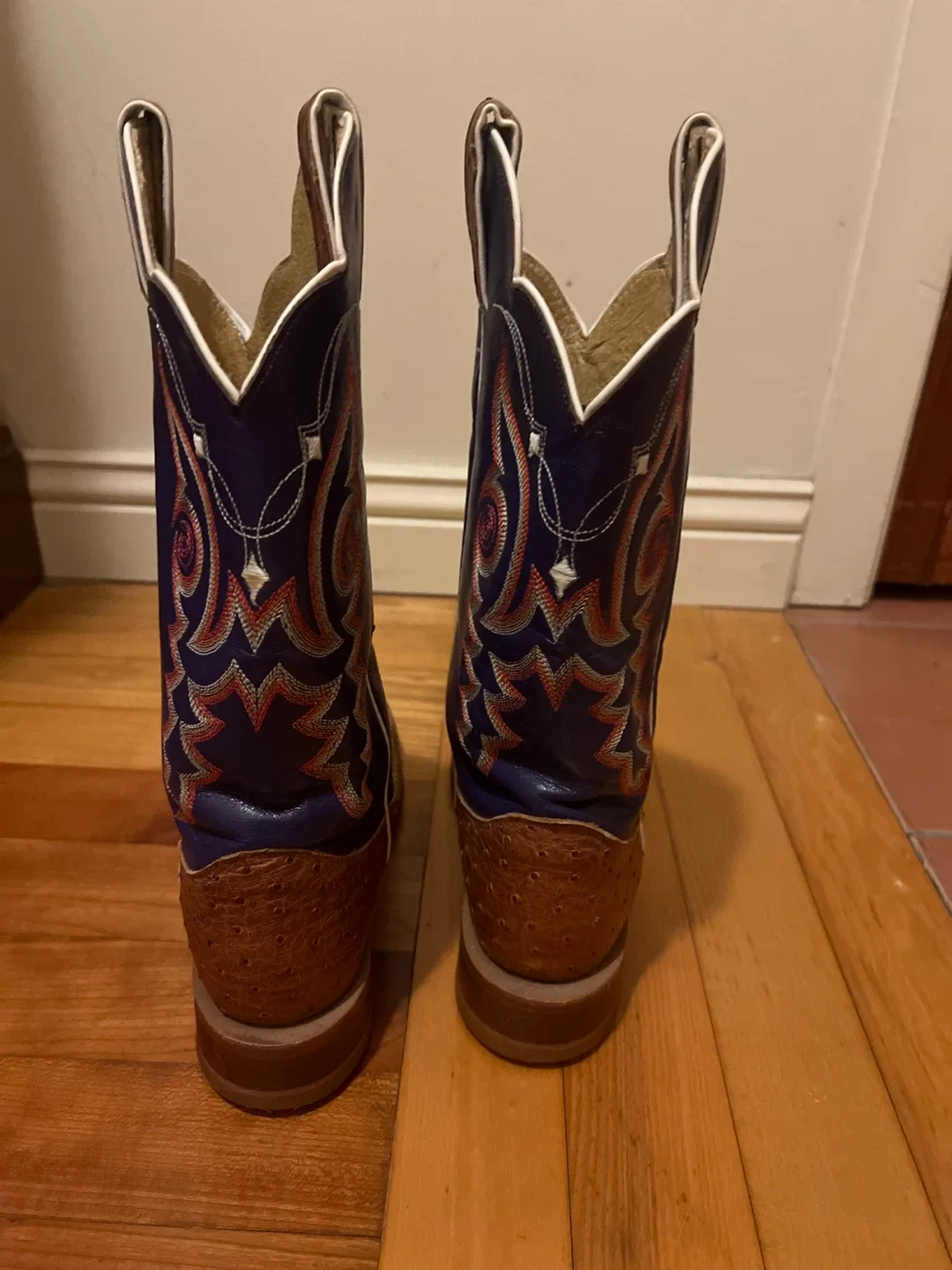 Cowboy Boots - Brown Ostrich Leather image indicator(3)