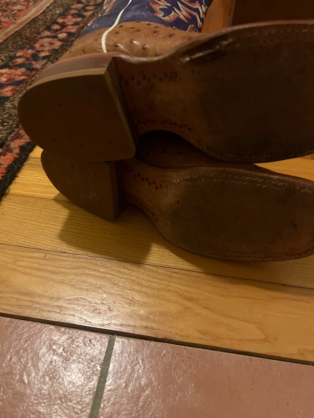 Cowboy Boots - Brown Ostrich Leather image indicator(5)