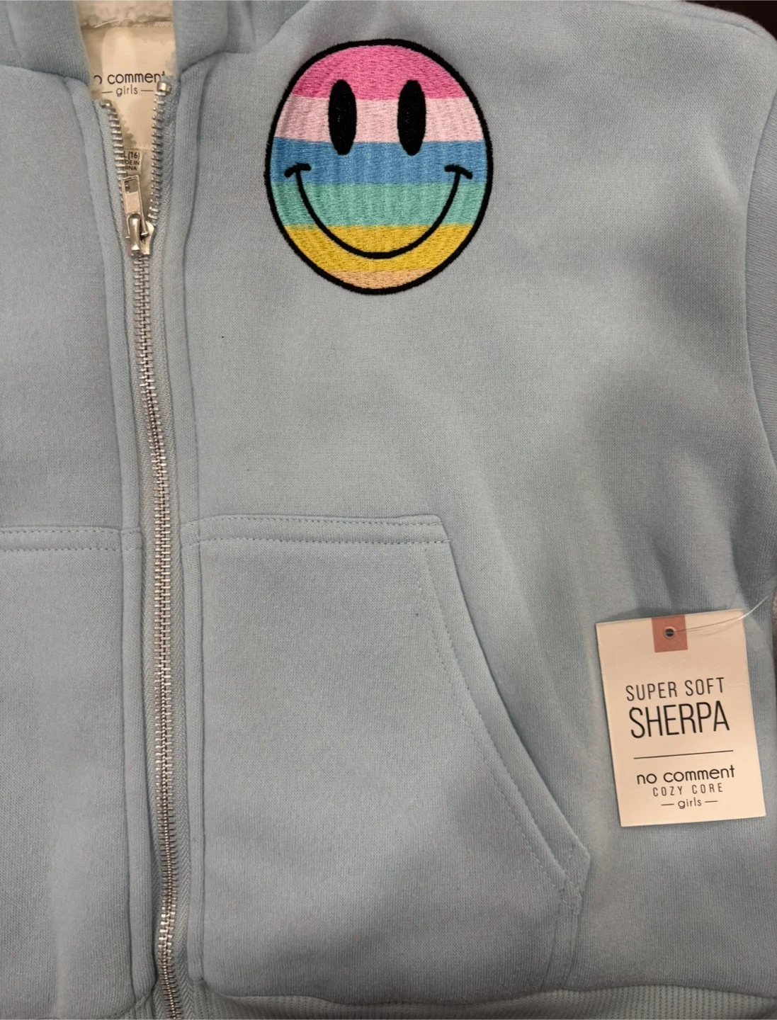 No Comment Girls XL Sherpa Hoodie - photo 2