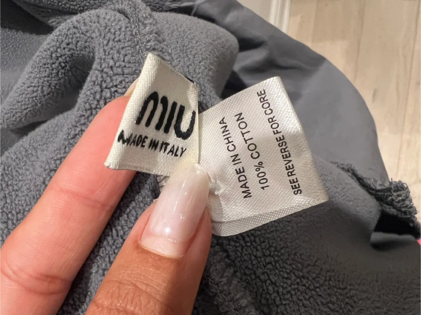 Grey Fleece Jacket small (oversized) image indicator(5)