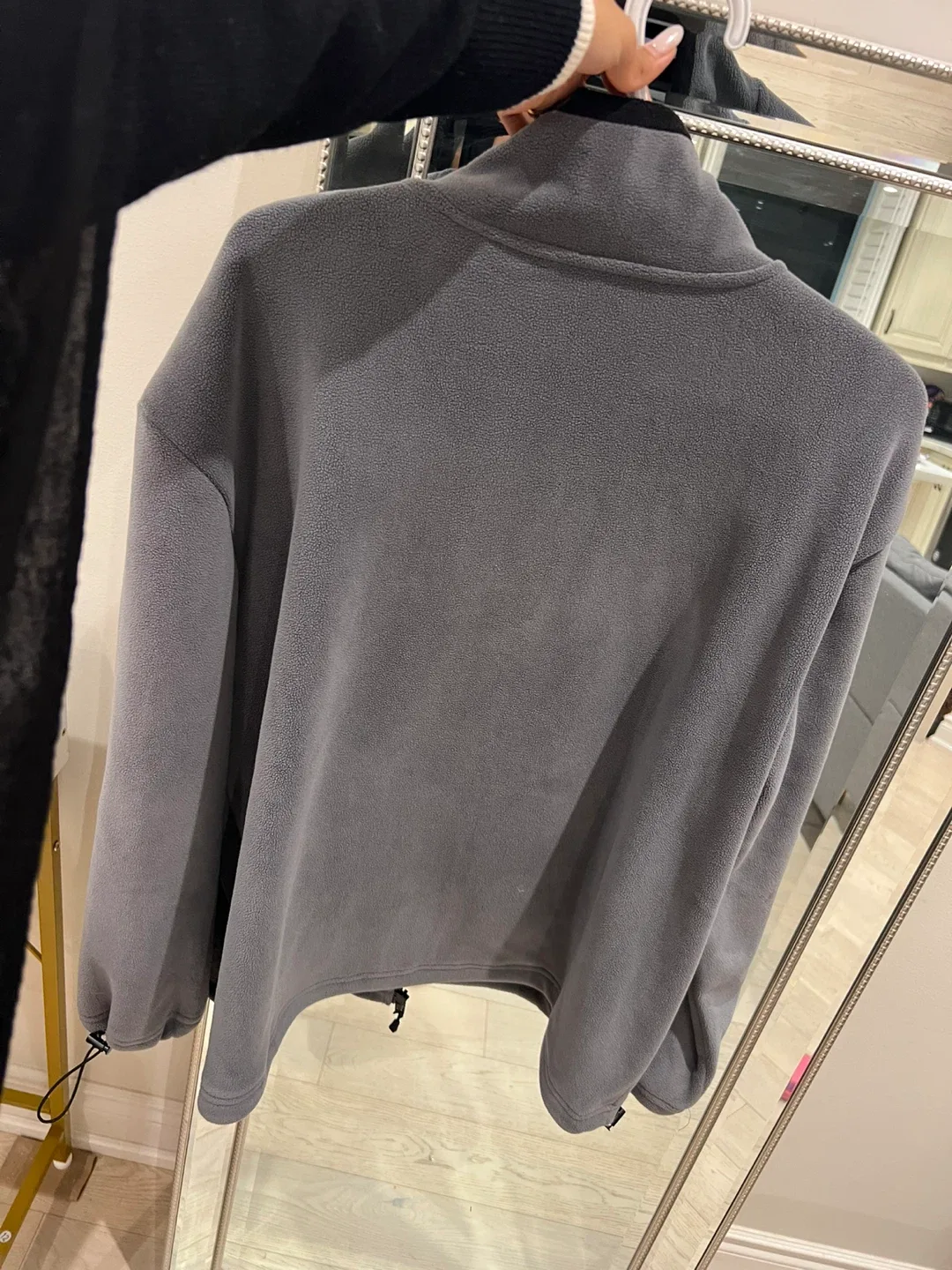 Grey Fleece Jacket small (oversized) image indicator(7)