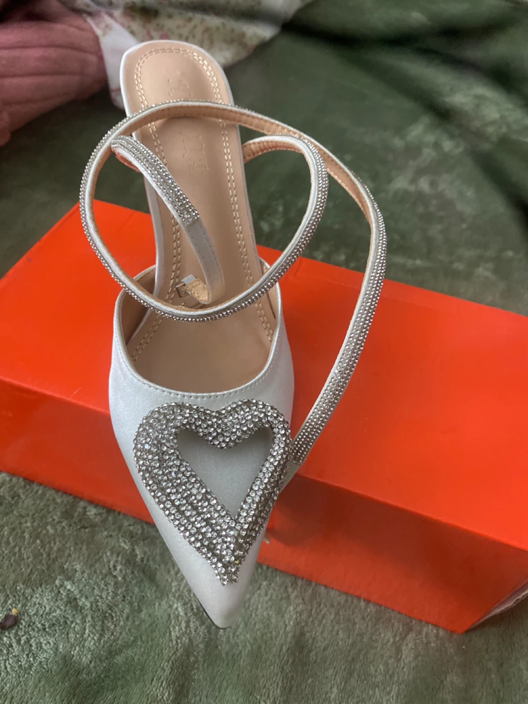 White Heels Size 6 - photo 2