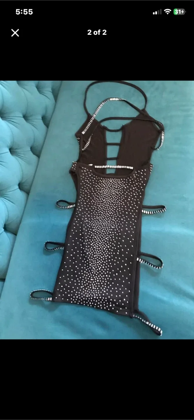 Black Rhinestone Dressed image indicator(5)