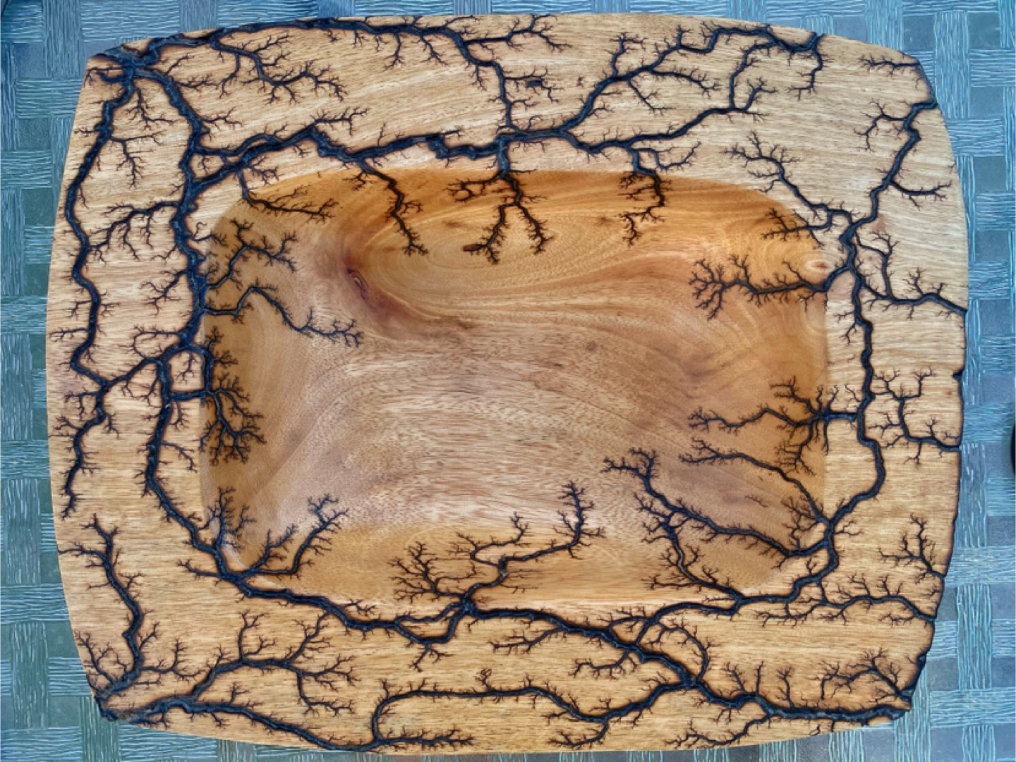 Wooden Fractal Lichtenberg Bowl - photo 2