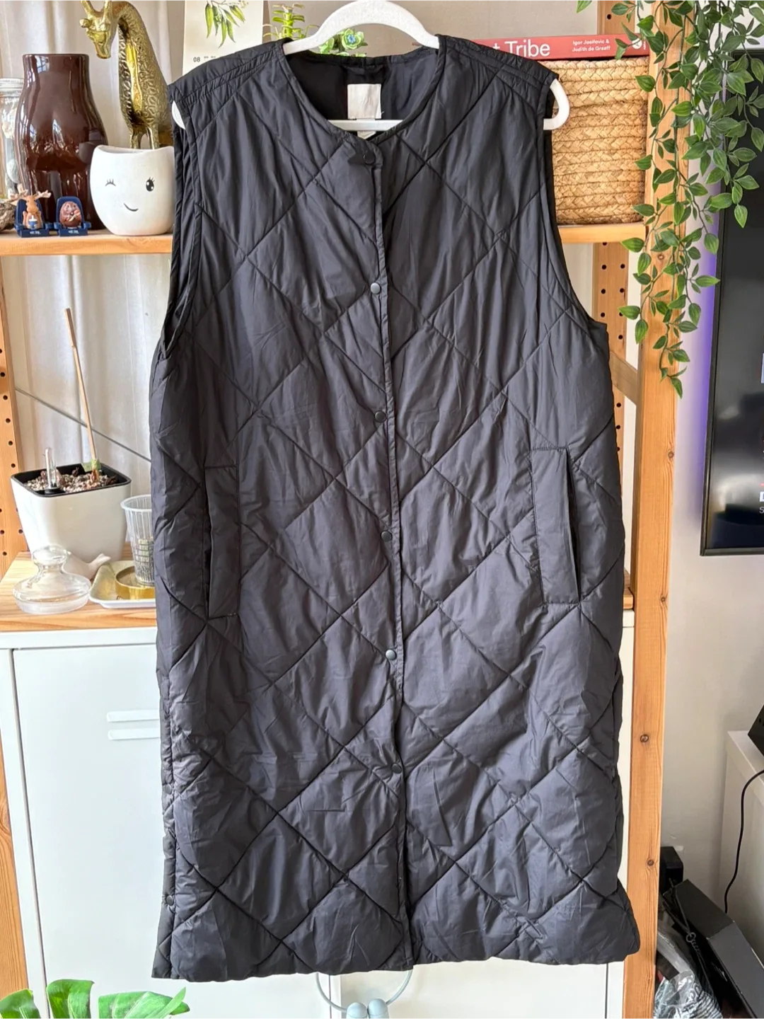 Black Quilted Vest thumbnail