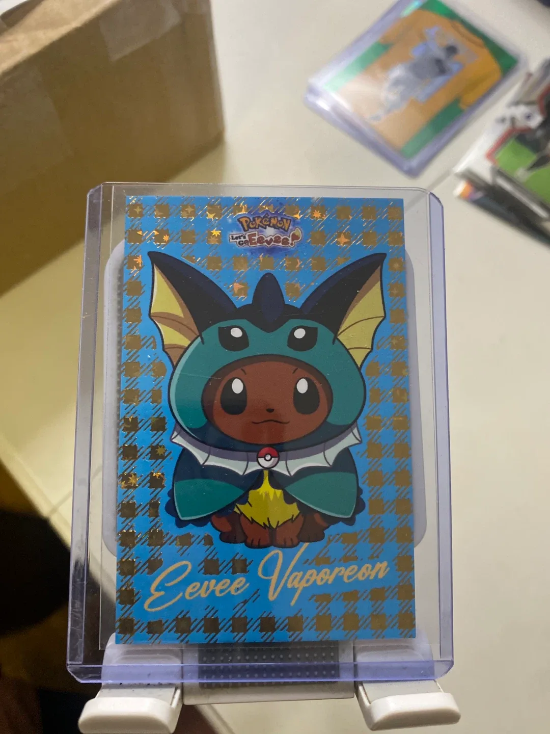 Pokemon Let's Go Eevee! Eevee Vaporeon Card image indicator(2)