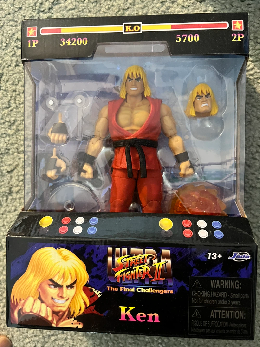 Jada Toys Ultra Street Fighter II Ken Figure