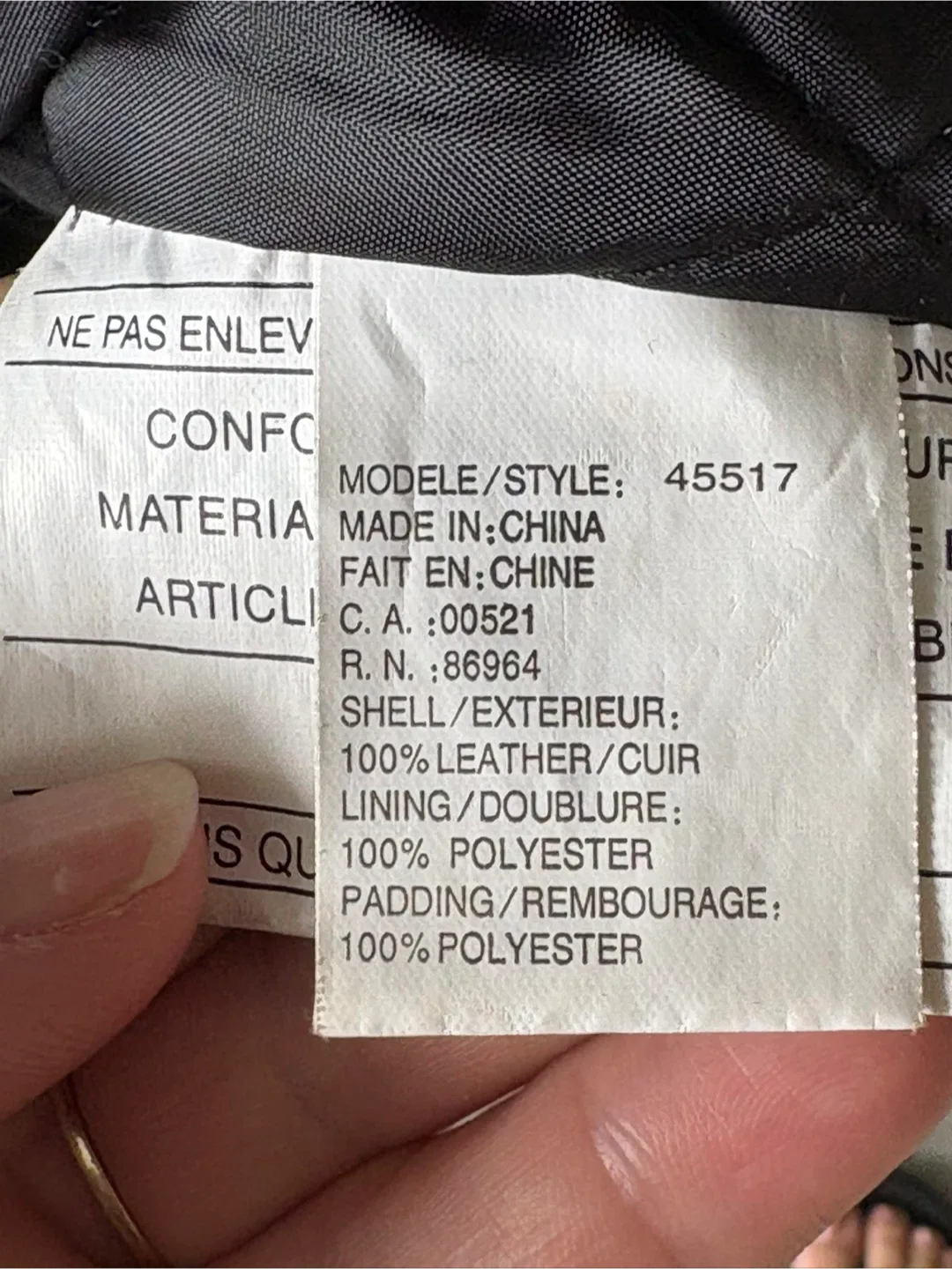 Vintage Black Leather Jacket image indicator(4)