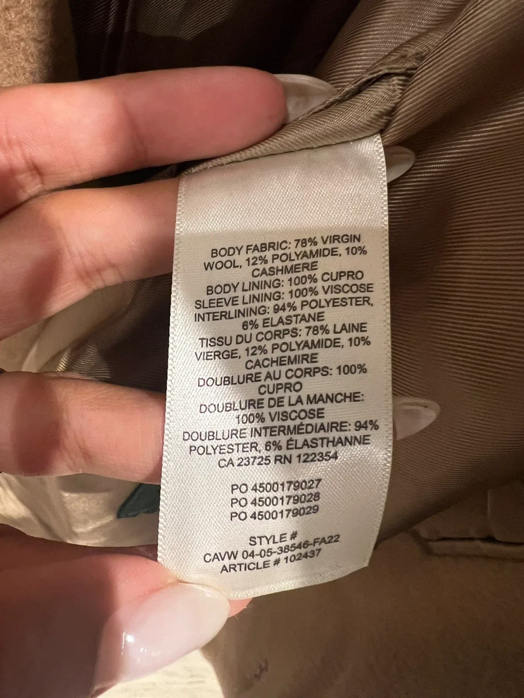 Wilfred The Only Coat - Size XS image indicator(5)