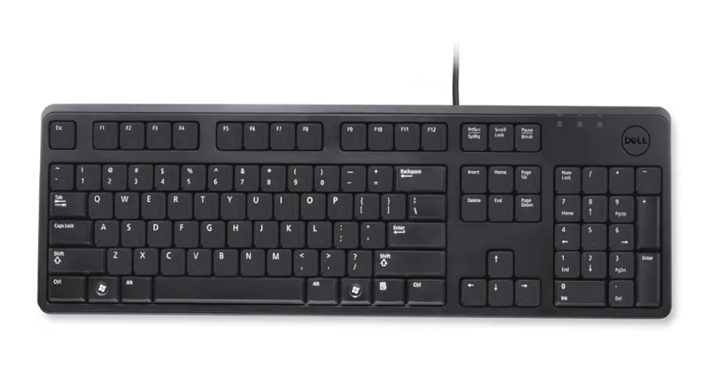 Dell Wired Black Keyboard KB212-B