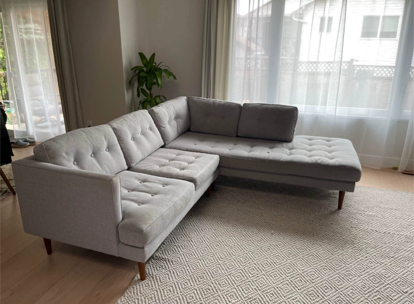 West Elm Peggy Mid-Century Sectional Sofa - photo 2