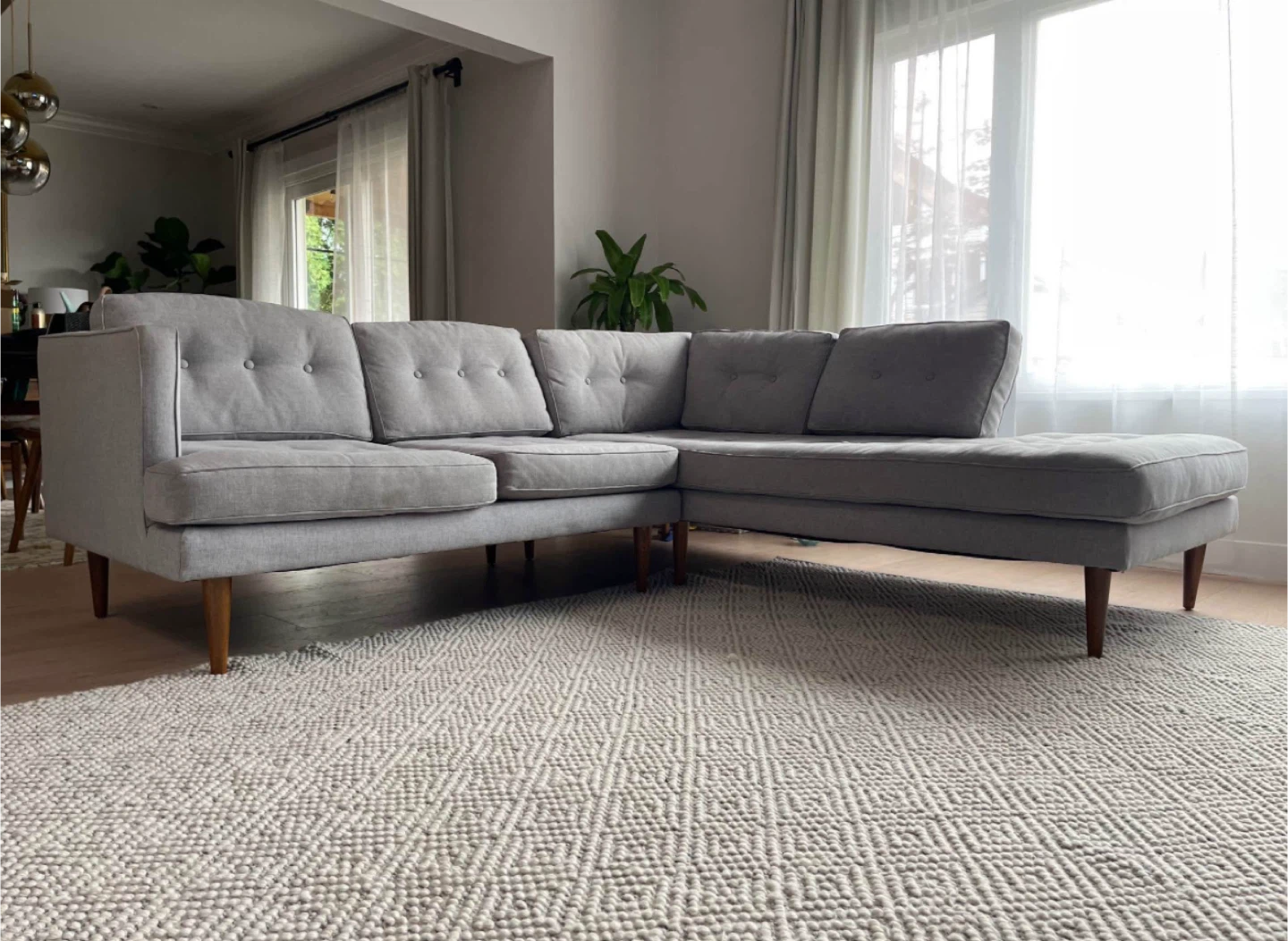 West Elm Peggy Mid-Century Sectional Sofa