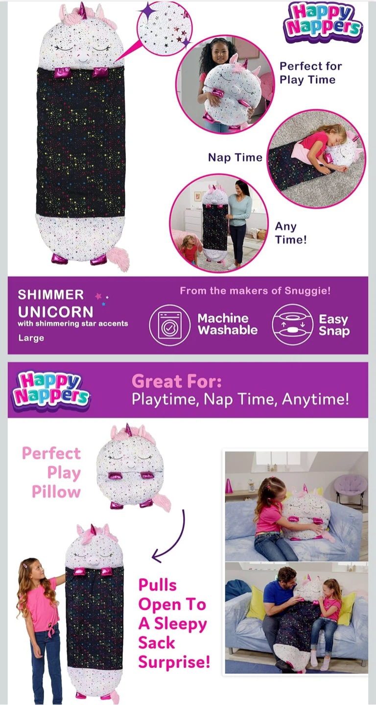 Happy Nappers Unicorn Sleeping Bag - photo 3
