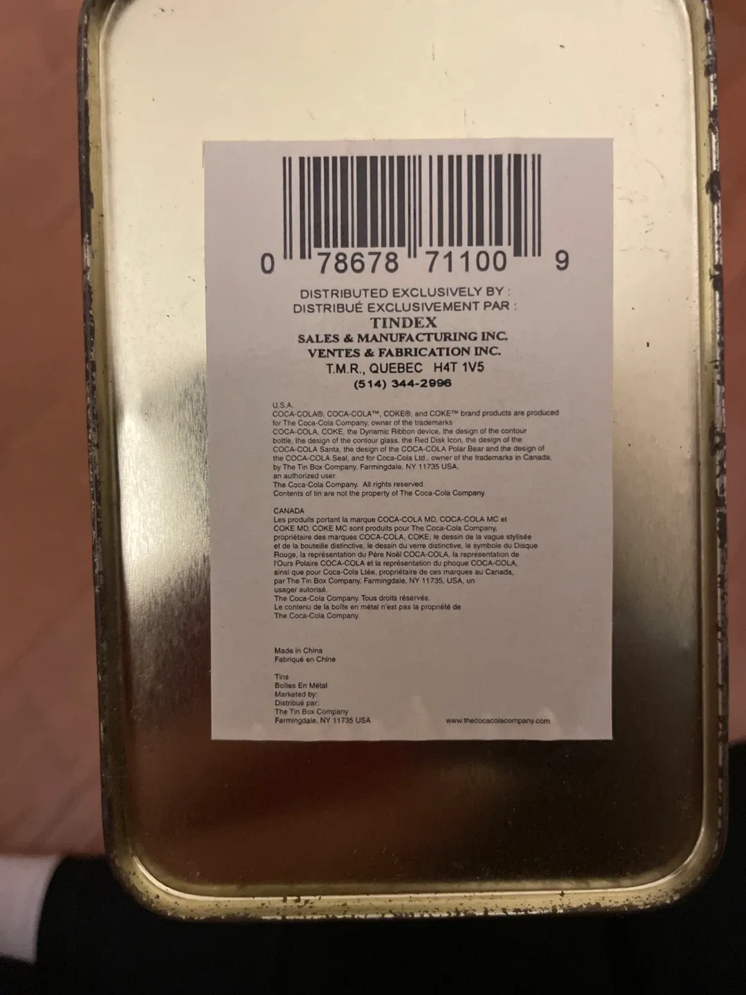 Coca-Cola Pharmacy Tin Box~ 1990s image indicator(4)