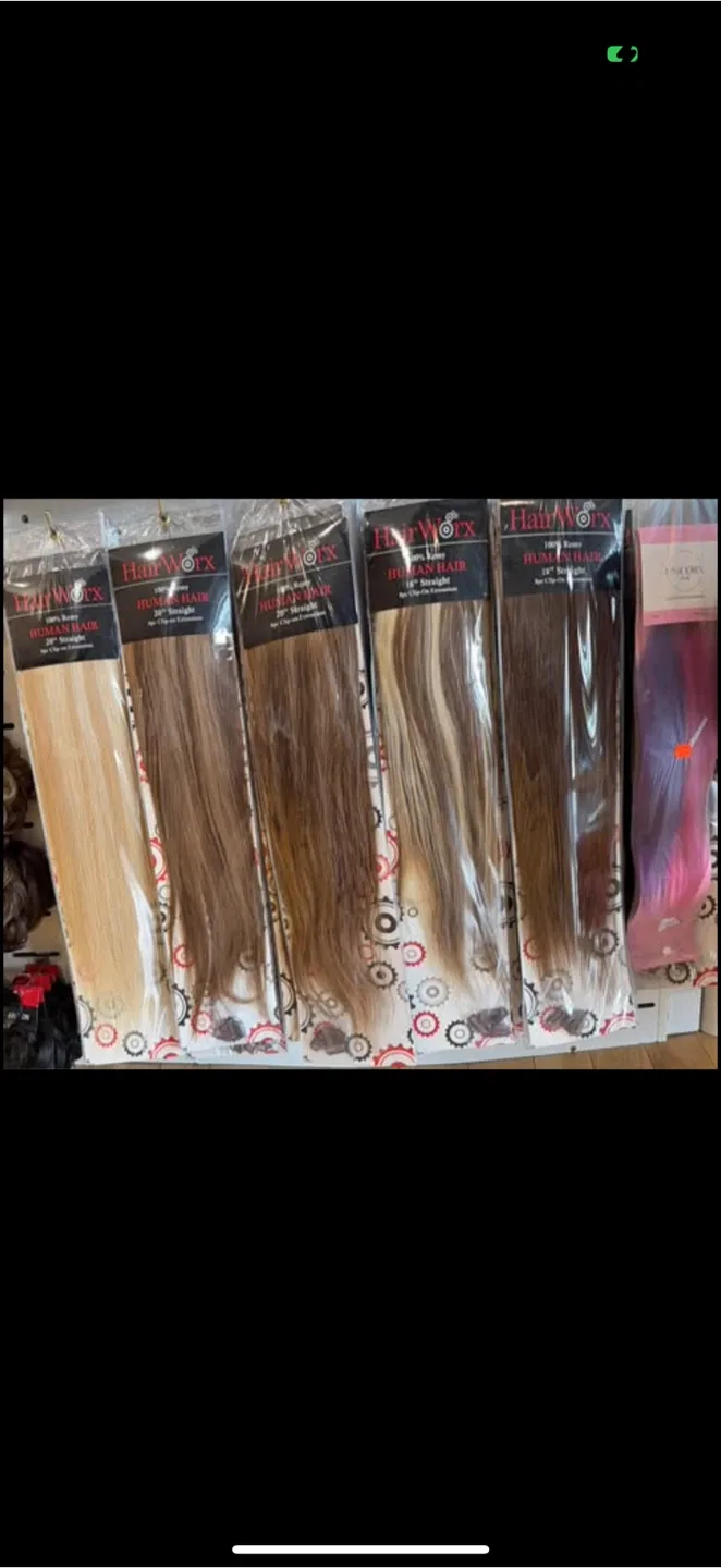 HairWorx 14-20" Remy Human Hair Clip-in Extensions image indicator(5)