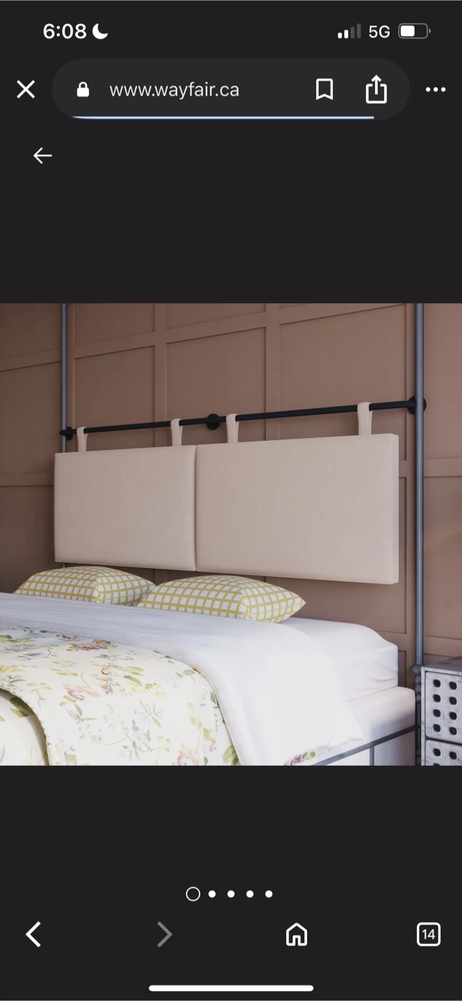 New Wayfair King Size Headboard Beige
