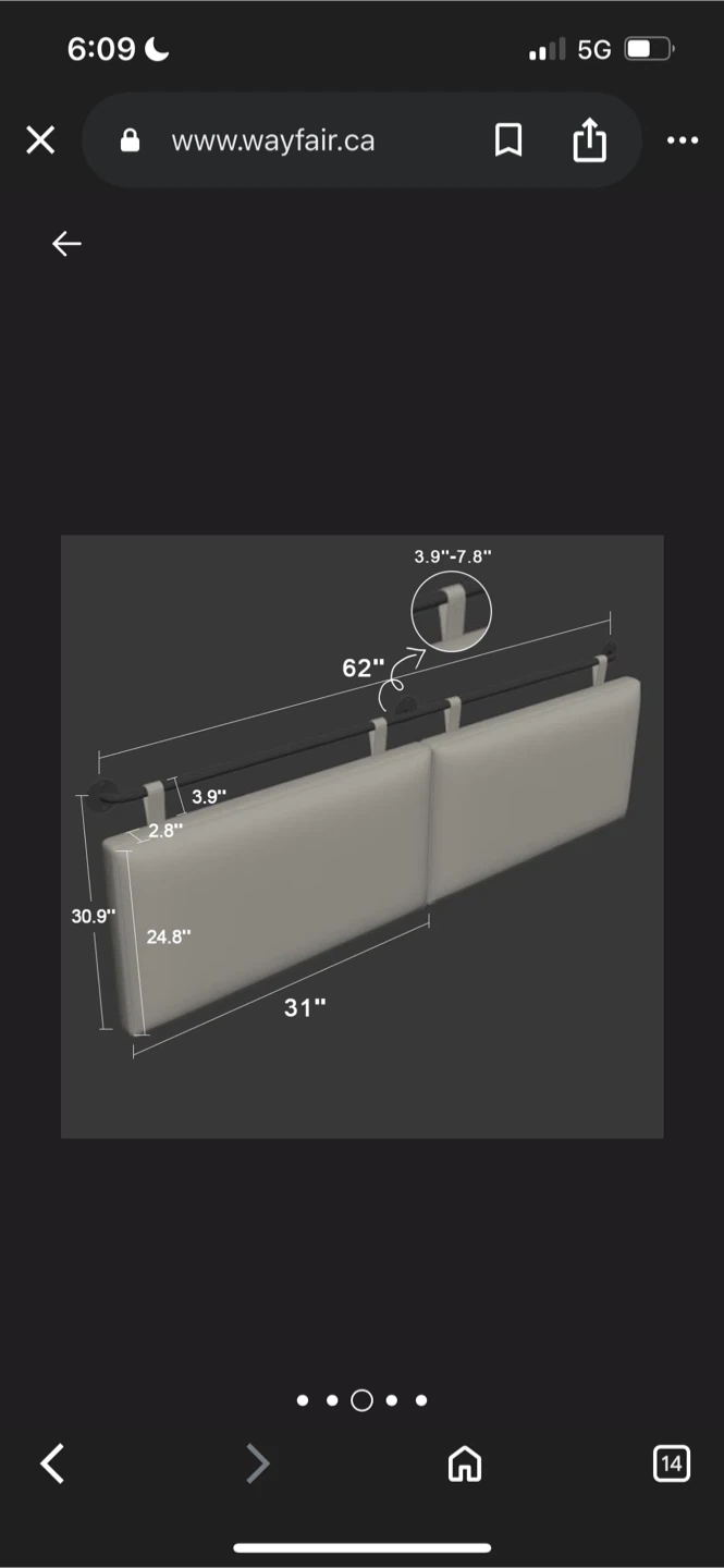 New Wayfair King Size Headboard Beige - photo 3