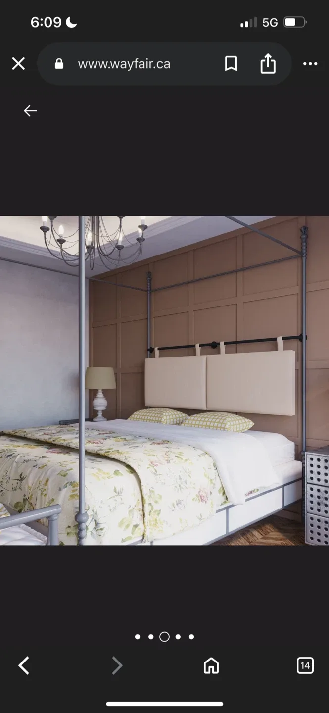 New Wayfair King Size Headboard Beige image indicator(2)