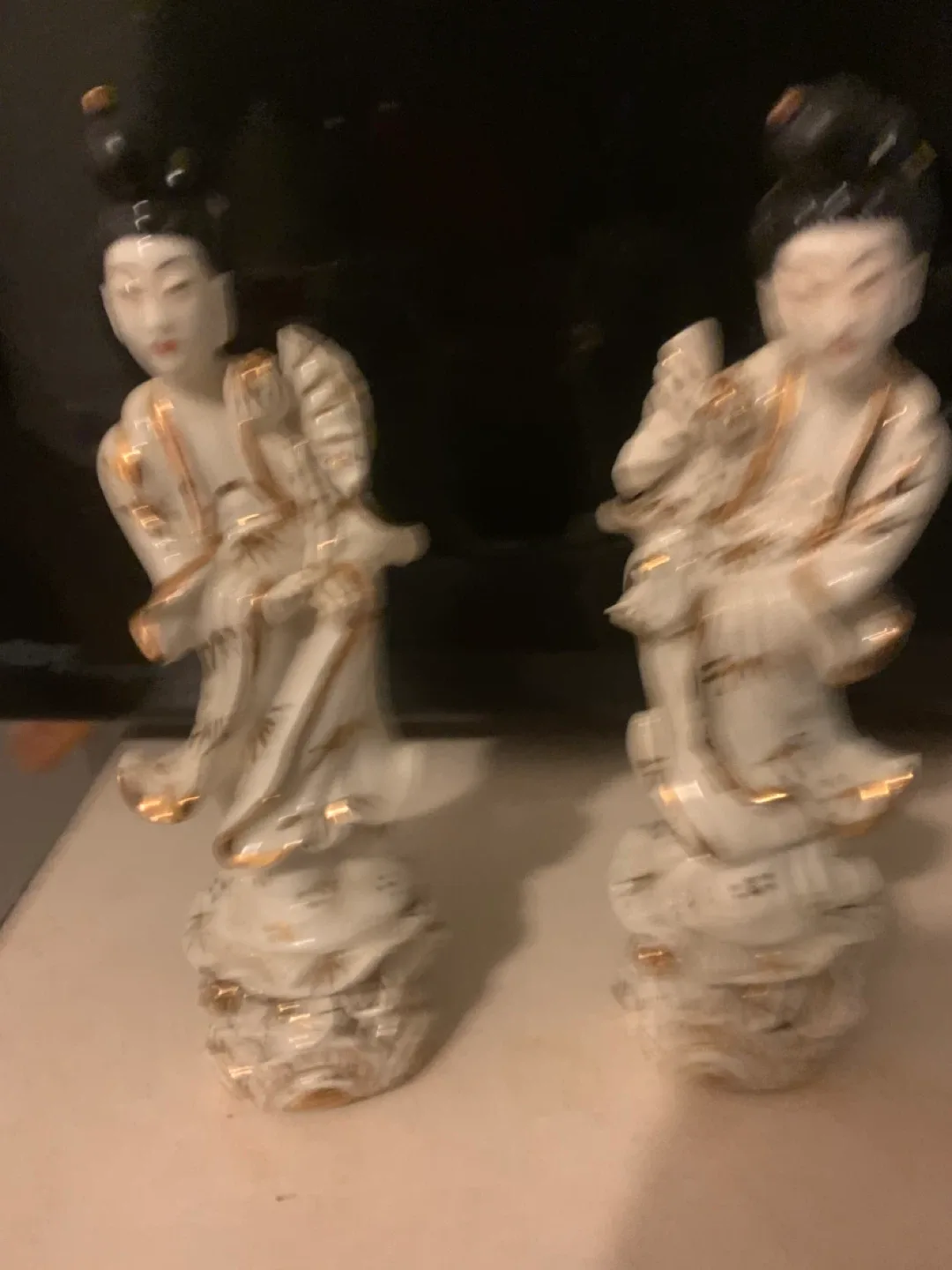 Pair of Vintage Japanese Geisha Figurines image indicator(4)