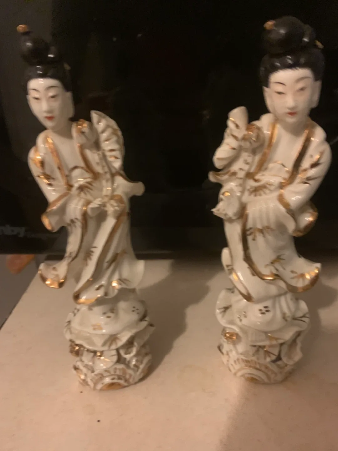 Pair of Vintage Japanese Geisha Figurines image indicator(3)