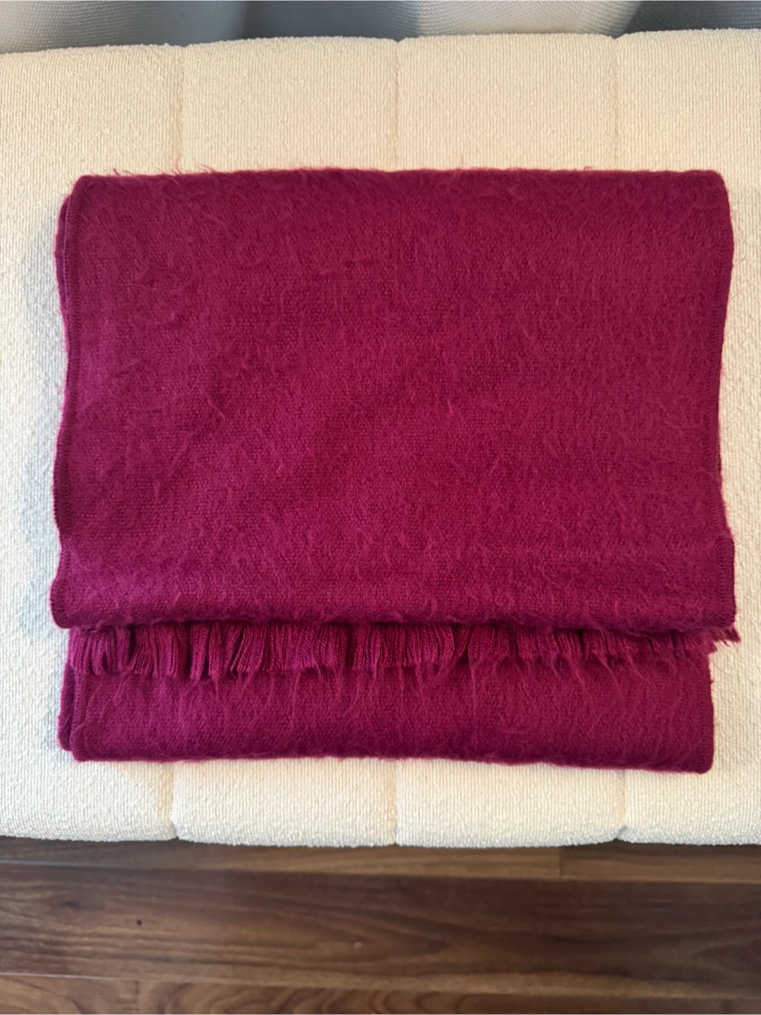 Magenta Alpaca Scarf - photo 2