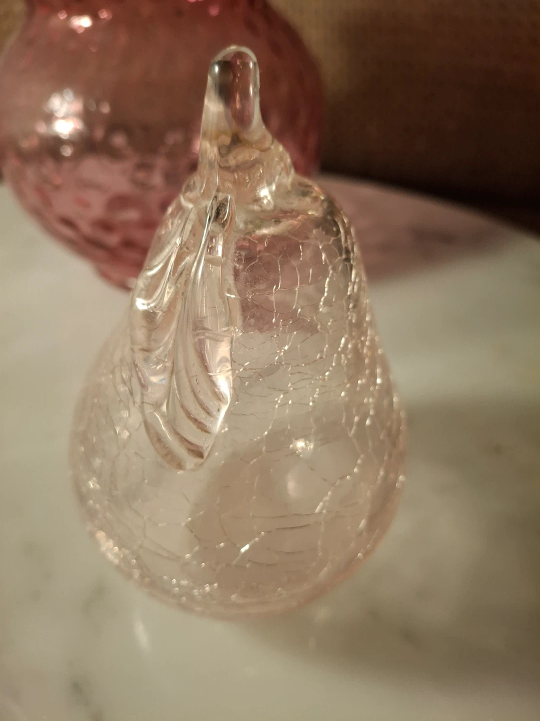 Decorative crackle glass pear - photo 3