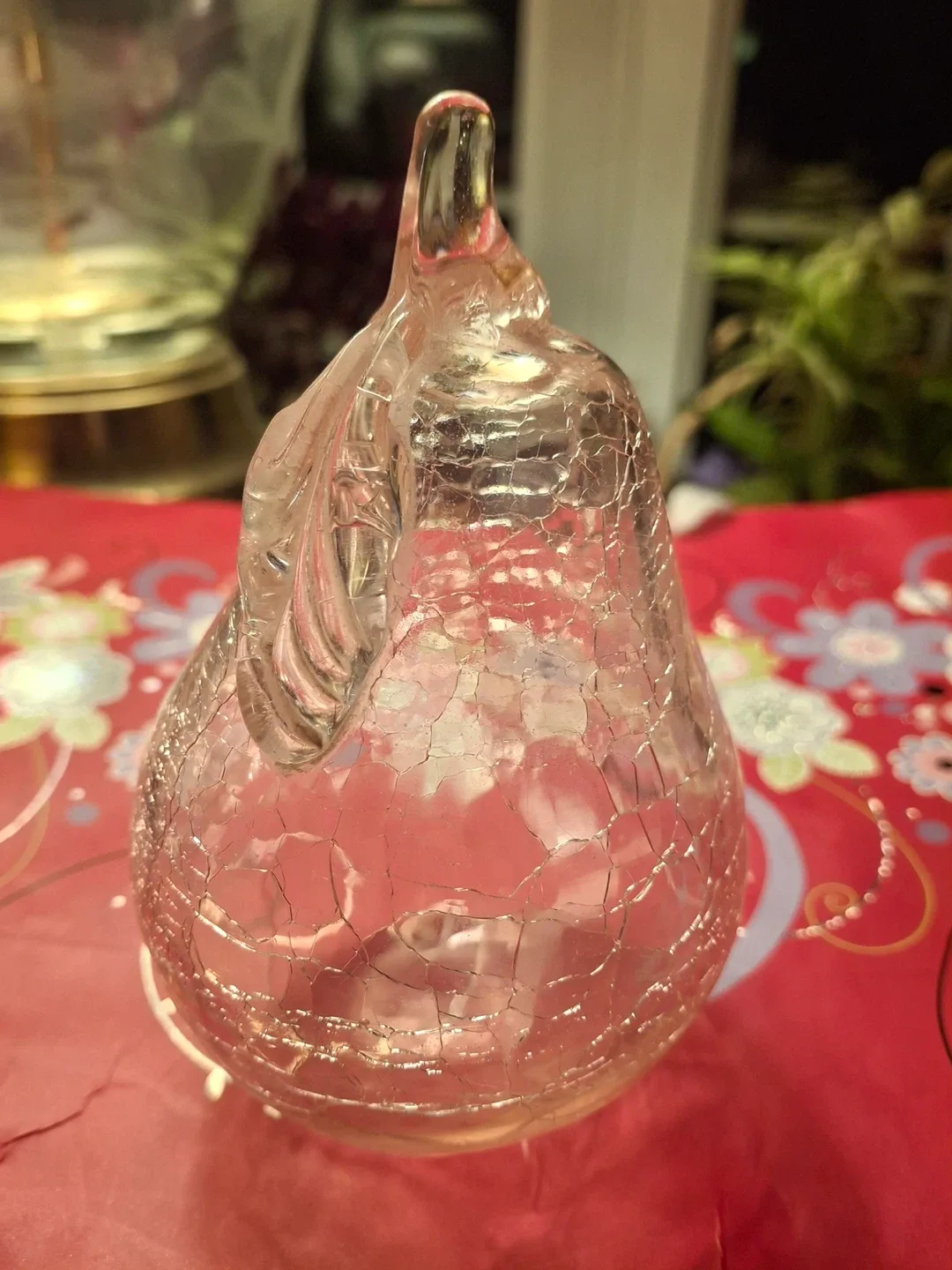 Decorative crackle glass pear image indicator(2)