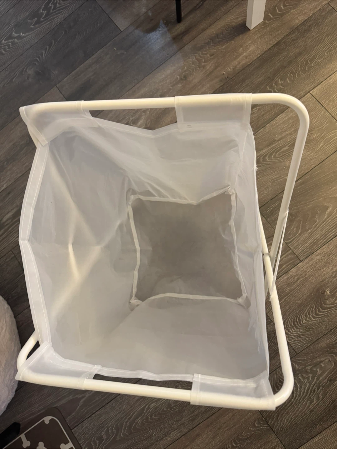 IKEA white laundry basket - photo 3