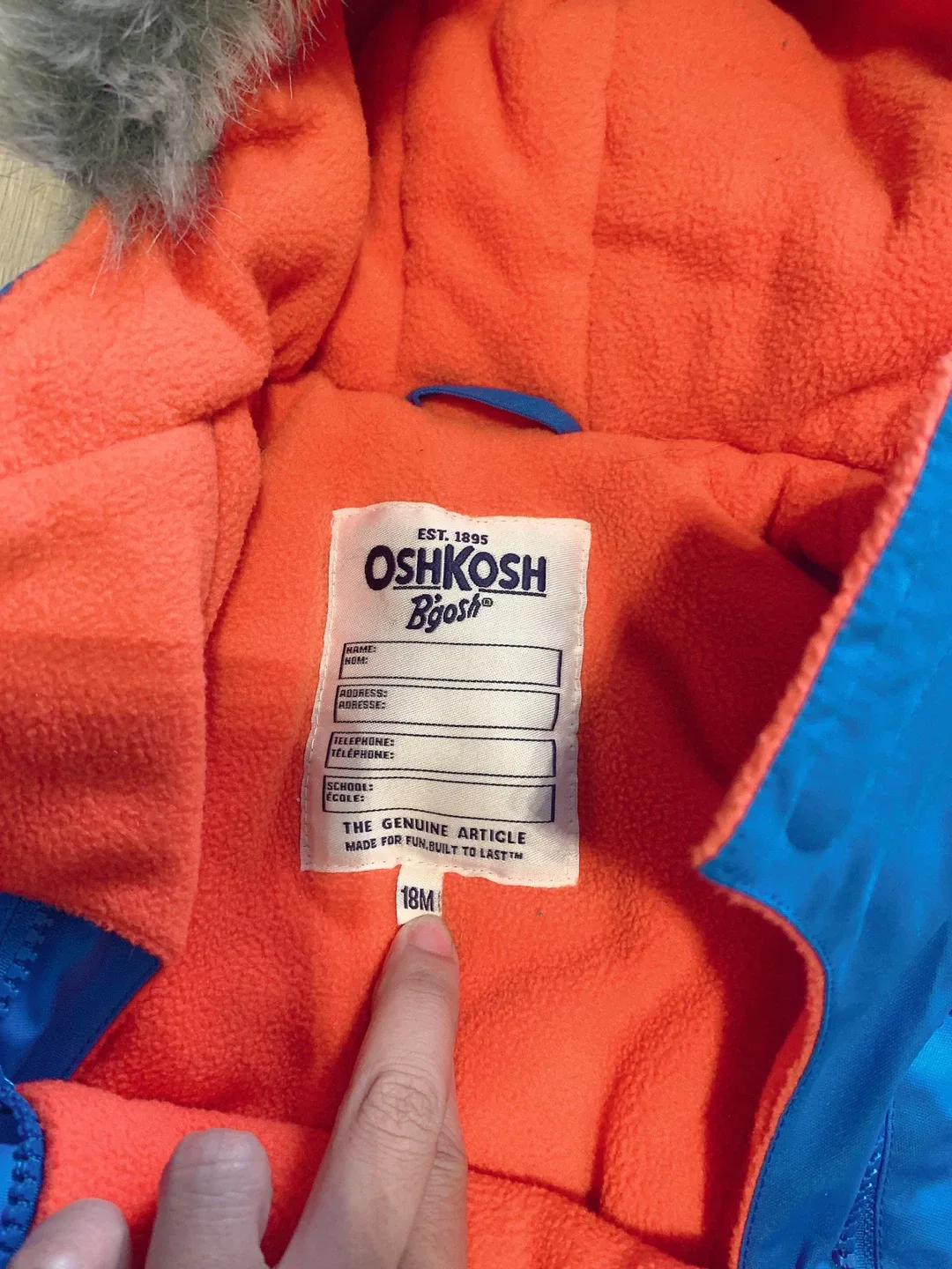 OshKosh B'gosh Snowsuit - 18M image indicator(3)