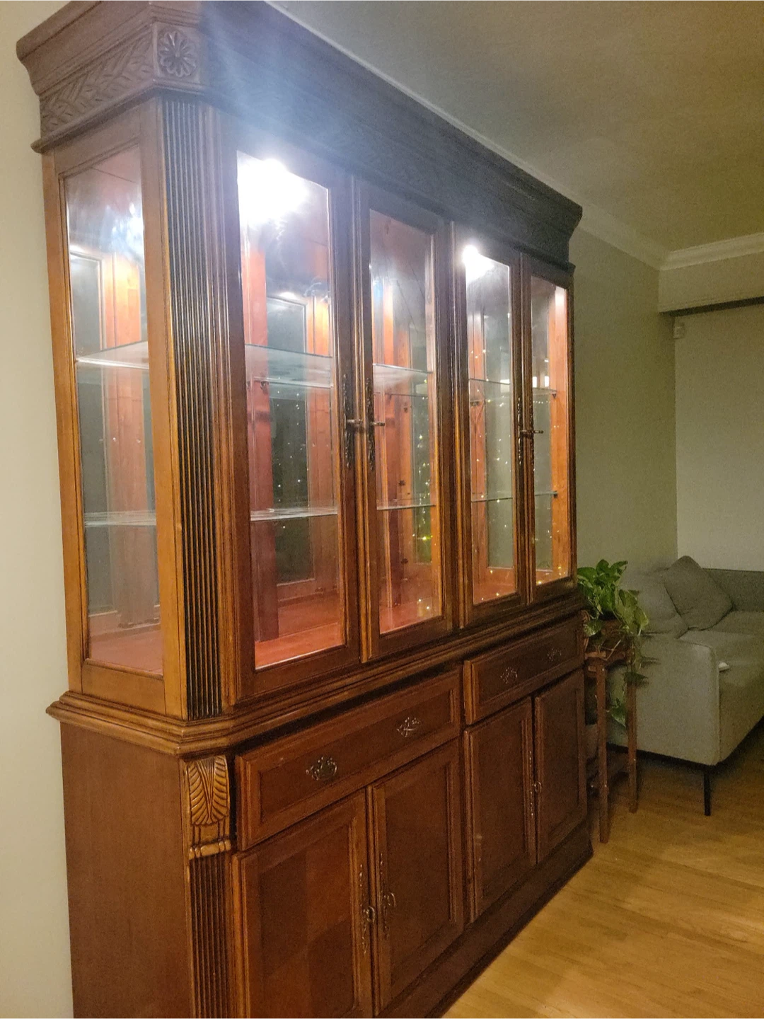 Wooden China Cabinet