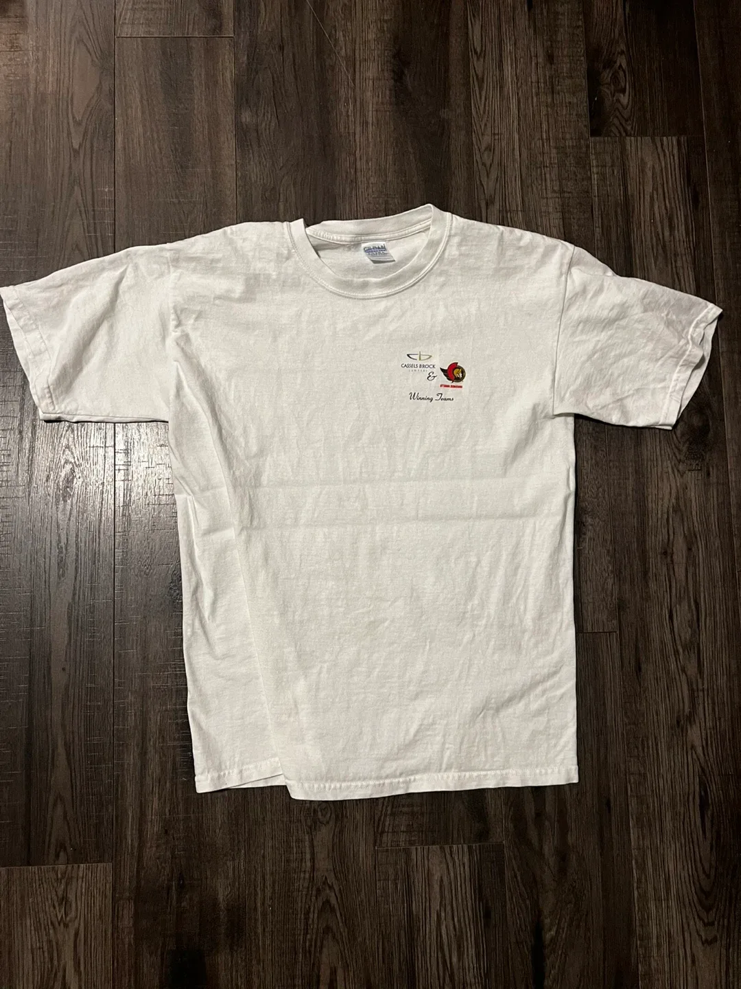 Gildan Ultra Cotton White T-Shirt - Size L