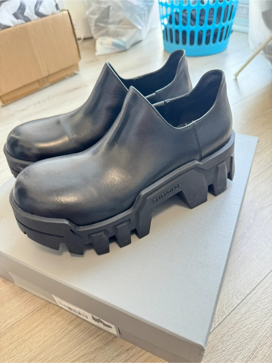 Balenciaga Bulldozer Mini Boot, EU 42, Black