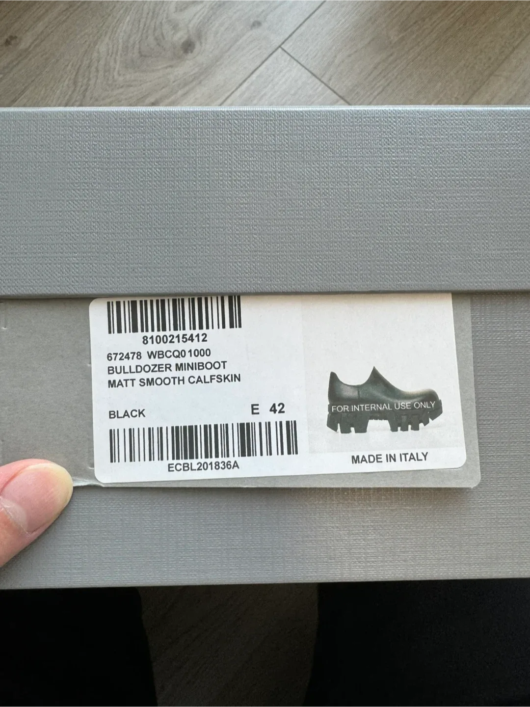 Balenciaga Bulldozer Mini Boot, EU 42, Black image indicator(4)