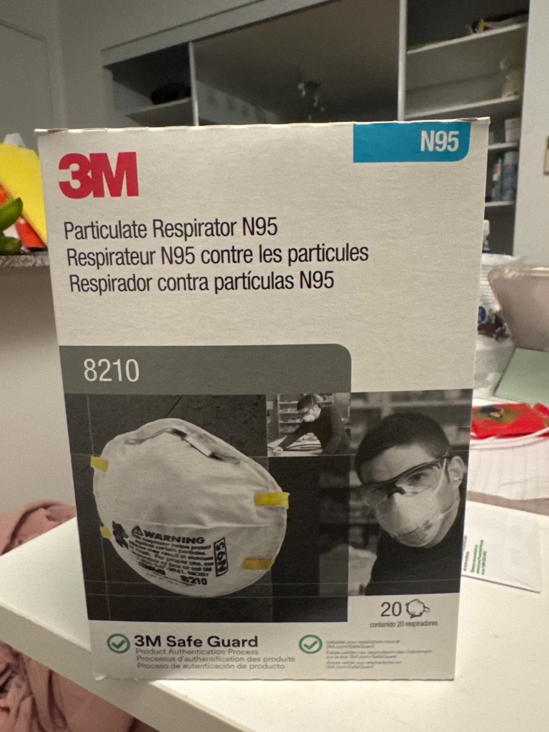 3M 8210 N95 Particulate Respirator (20 masks) thumbnail