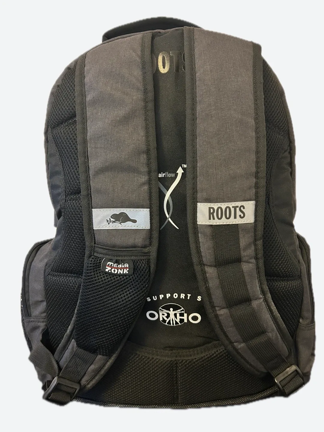 Roots Canada Holiday Backpack w Ortho Support System (Dark Grey) image indicator(3)