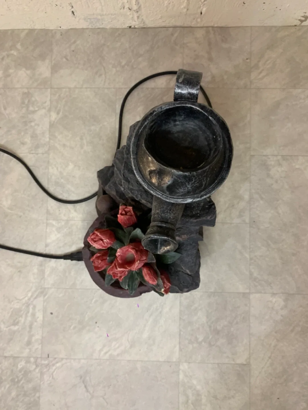 Watering Can and Flower Fountain - outdoor garden decor image indicator(8)