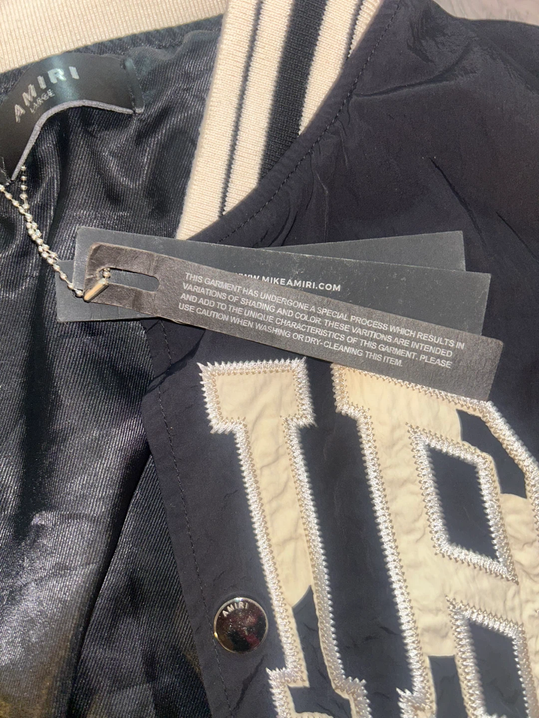 AMIRI Varsity Jacket, Size Large - photo 3