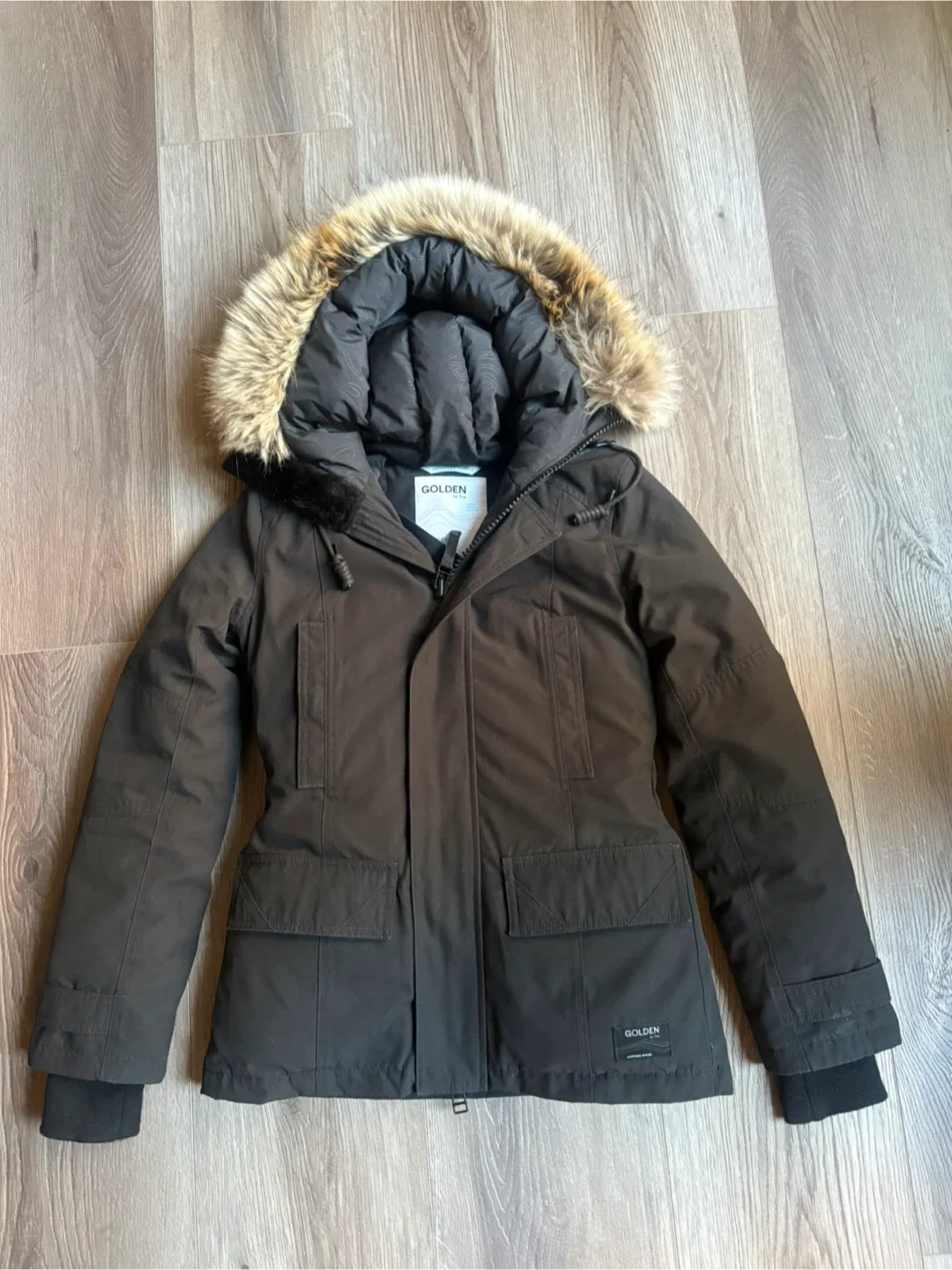 Aritzia Parka, Golden by Tna size XS image indicator(2)