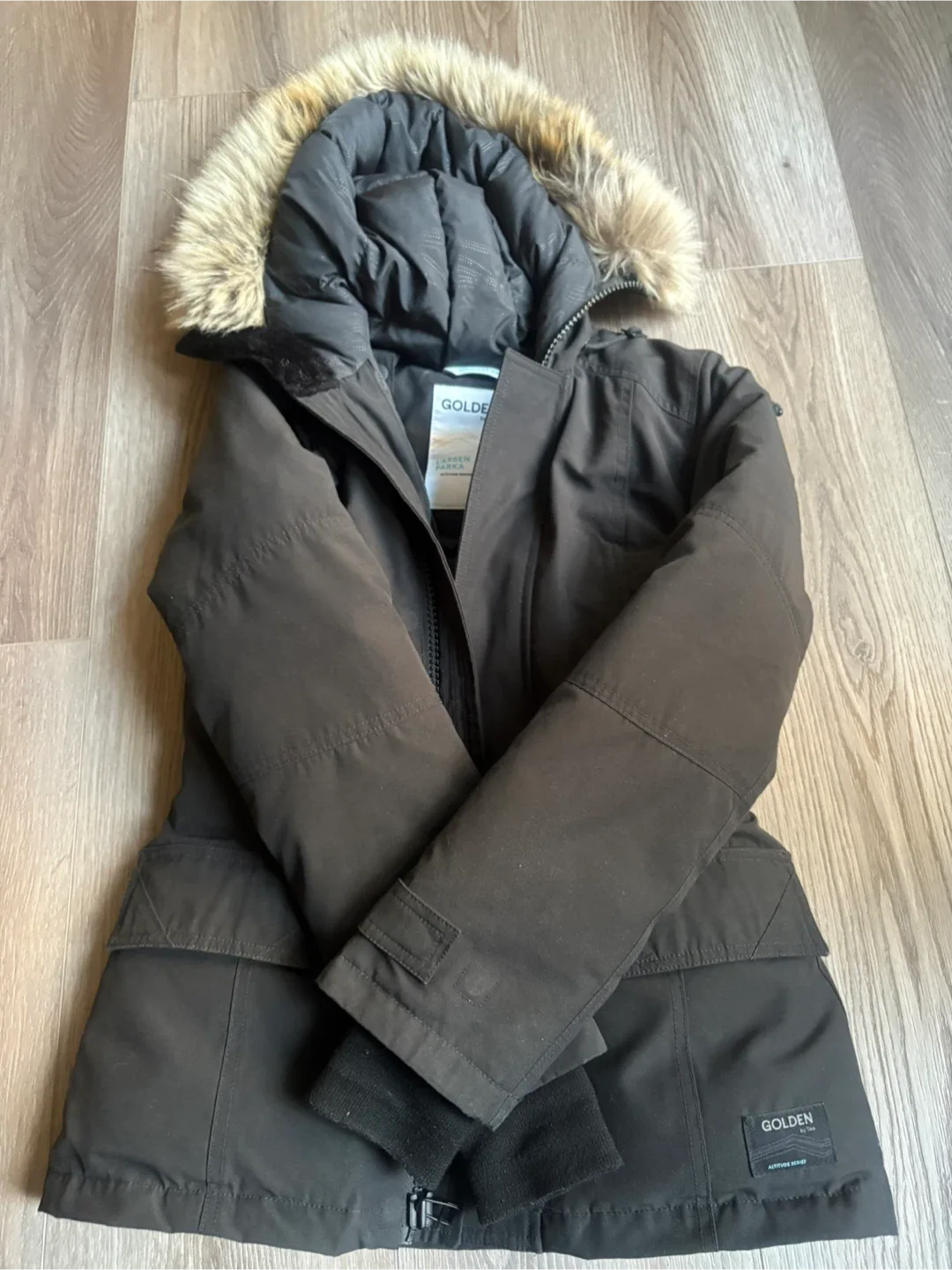 Aritzia Parka, Golden by Tna size XS image indicator(7)