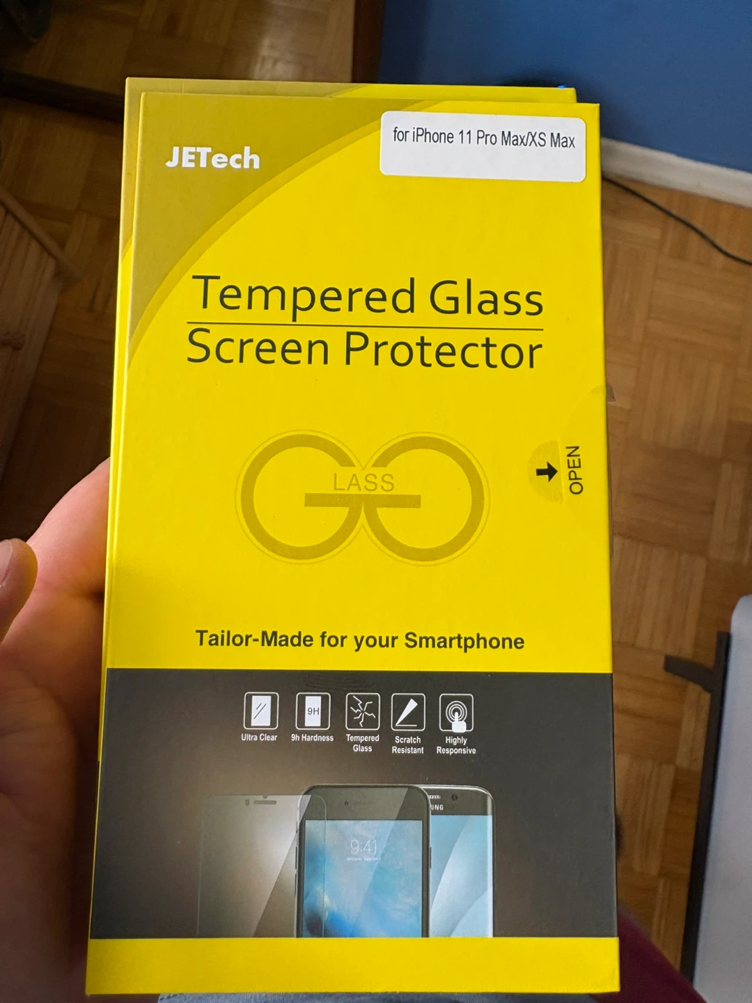 JETech Tempered Glass Screen Protector Phone 11 Pro Max/XS Max