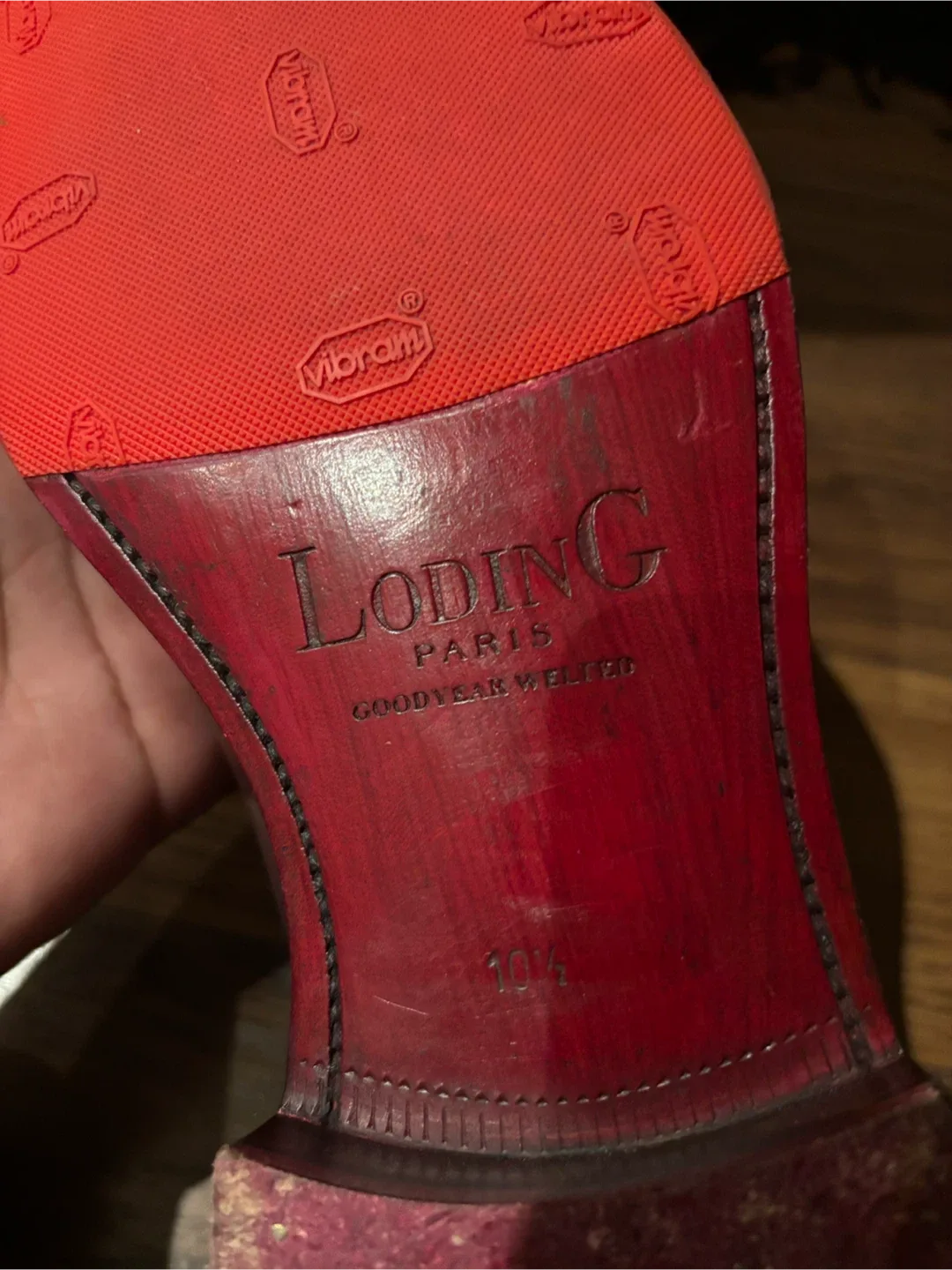 Loding Paris Goodyear Welted Dress Shoes Size 10.5 image indicator(4)